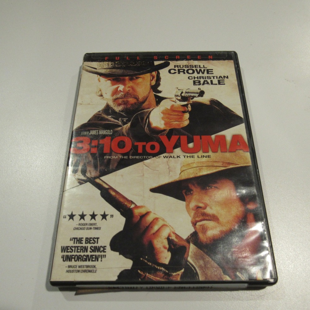 3:10 To Yuma DVD Full Screen Edition Western Film Russell‎ Crowe Christian Bale